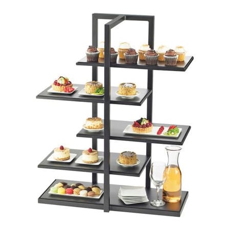 Cal-Mil Cal-Mil One by One Multi Level Shelf Display with Black Stand 28-1/2"W x 13-1/2"D x 36-1/2"H 3303-96